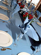 California wedding package table setting.